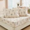 Simple And Fresh Flower And Plant Pattern Bed Hat Three-Piece Digital Printing Bedding Set Children And Adults