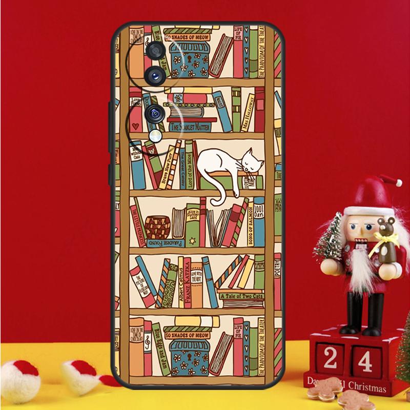Read Books Illustration Case For Honor Magic 7 6 8 Pro Honor Win X9a X9b X9c X9d X8c X8b 50 70 90 200 400 Lite Cover