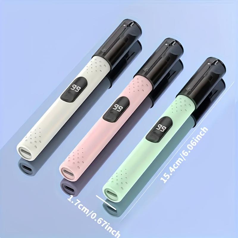 Professional Men's and Women’s, Painless Eyebrow, Nose & Hair Trimmer with Mini USB Rechargeable Lithium Battery – Smart Digital Power Display Cord