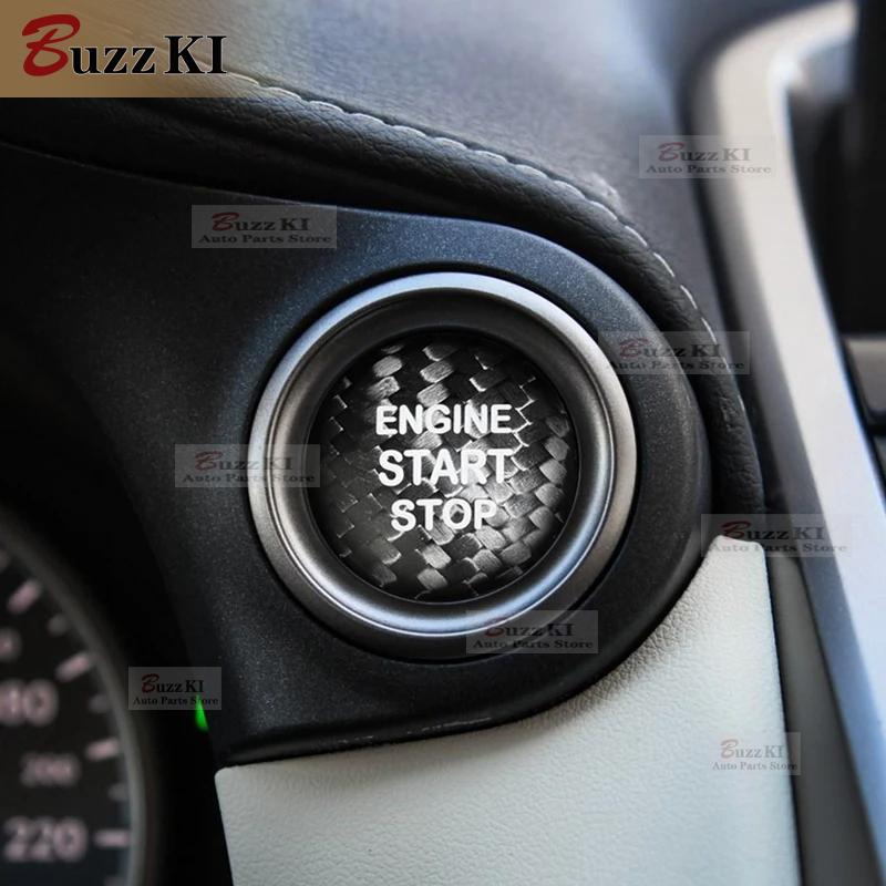 Real Hard Carbon Fiber Car Engine Start Sticker for LEXUS IS250 IS200 IS300 ES350 ES300 GS300 NX RX300 RX330 RX350 LX470 LX570