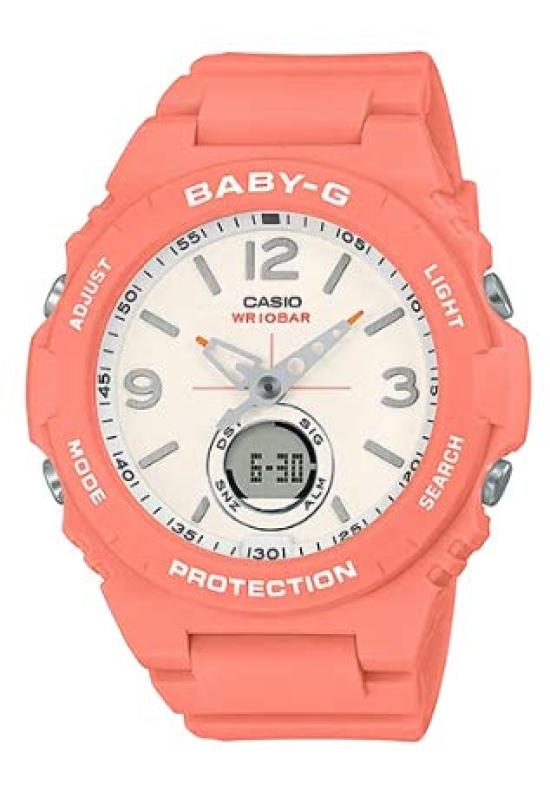 

CASIO Baby-G Baby G Watch Ladies Analog Digital Ana-Digi Waterproof Sports Pink BGA-260-4A [Item]