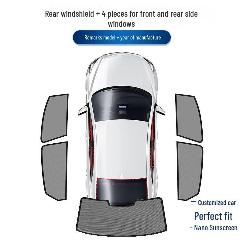 AION V T-Rex Car Window Magnetic Sunshade: UV Protection, Heat Insulation, Side Window Mesh