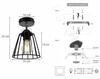 LOFT CEILING LAMP EDISON RETRO LED WALL LAMP