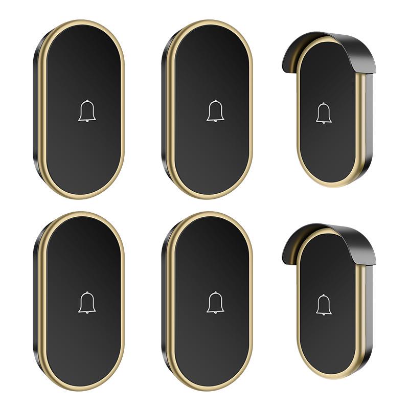 Two-in-Four Wireless AC Digital Doorbell - Waterproof Music Chime with Long-Range