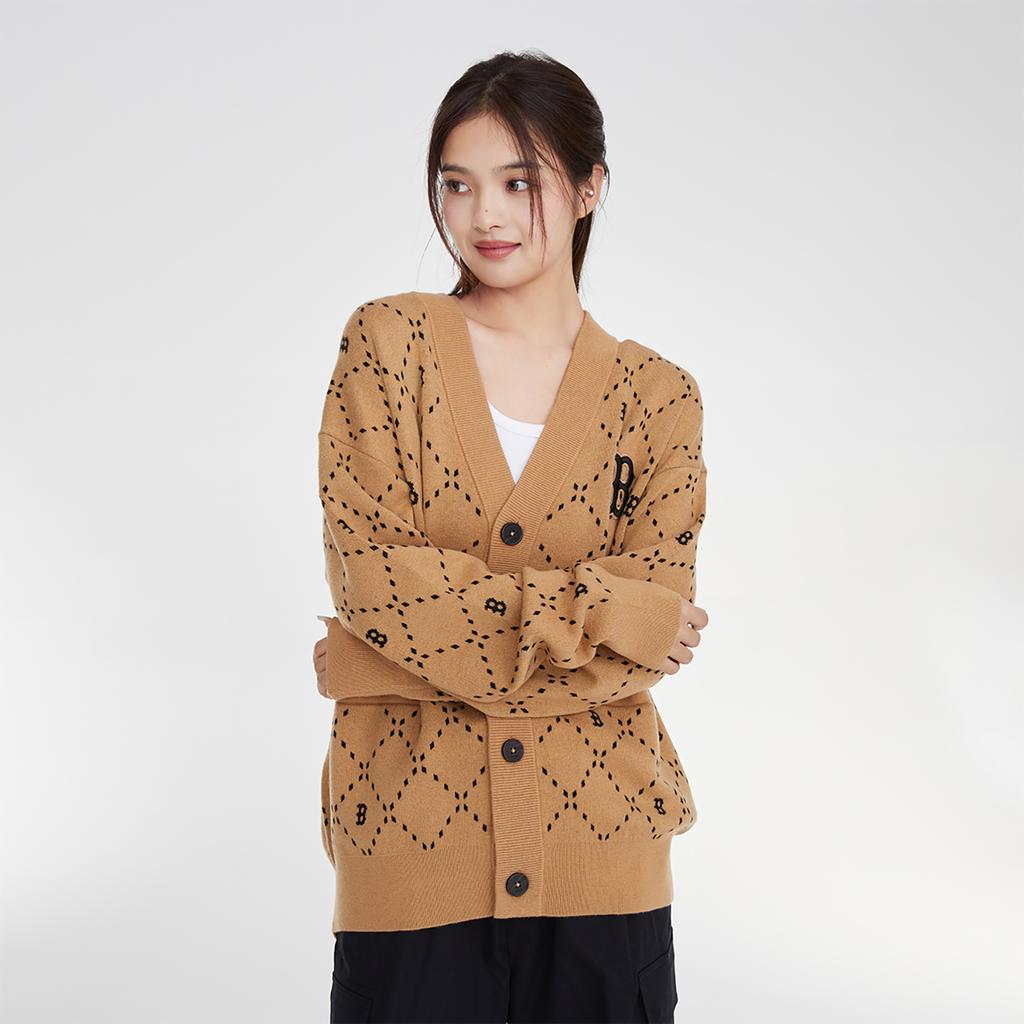 New MLB Knitwear Unisex Light Camel 3AKCM0134-43CAL