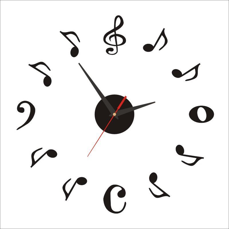 Creative DIY Silent Wall Clock Living Room Fashion Art No Punching Clocks Nordic Minimalist Personalized Wall Stickers Clock