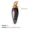 Beach Ocean Resort Diy Colored Natural Stone Love Pendant Accessories Gold Plated Jewelry Pendant