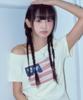 Loginaenloji Usa Banner Lace One Shoulder T-Shirt Cream