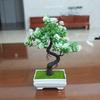 Artificial Bonsai Tree Indoor Small Fake Plants with Resin Pot for Home Office Desk Shelf Bathroom Bedroom Living Room Decoration