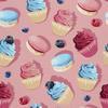 Outdoor Dekostoffe Oxford - Motiv Muffins Mit Sahne I Dx586