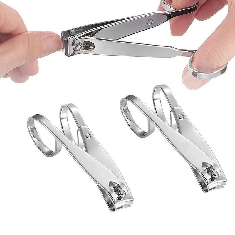 Nail Clippers Stainless Steel Wide Jaw Opening Manicure Nail Clipper Fingernail Cutter Thick Hard Ingrown Toenail Pedicure Tool