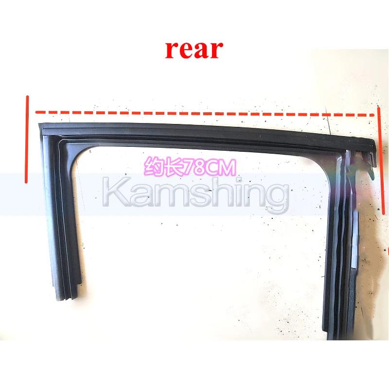 Car Window Upper Rubber Strip Sealing For Peugeot 2008 Door Glass Lifter Guide Groove Mud Trough