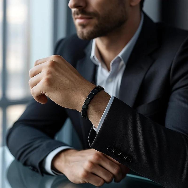 Special Link for 9063 User , Hematite Bracelet for Men 1PCS with Box