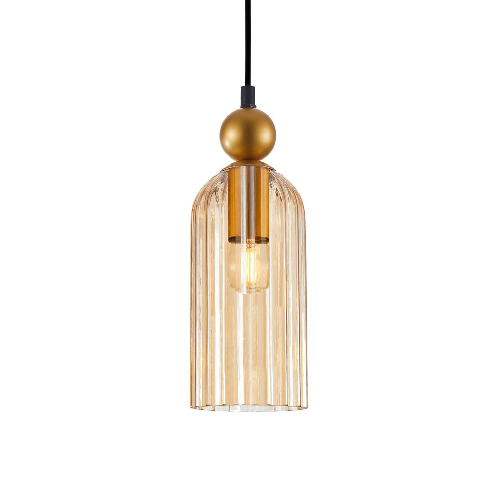Lampa Wisząca Narisa 1 E27 Złoty Italux Pnd-74839-1-Gd-Amb
