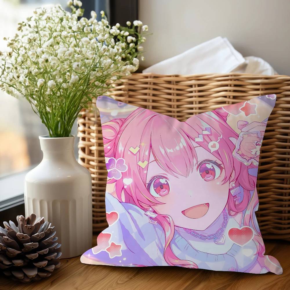 Anime Airi Momoi Pillow Cushion Cover Pillowcase Living Room Sofa Home Decor Customized
