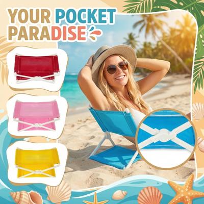 Diese kompakte, faltbare Kopfstütze ist perfekt für die Entspannung am Strand und zum Sonnenbaden.. Hergestellt aus UV-schützendem Stoff, ist es leicht und tragbar.