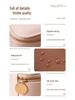 Elegant Leather Jewelry Storage Box for Rings and Earrings
