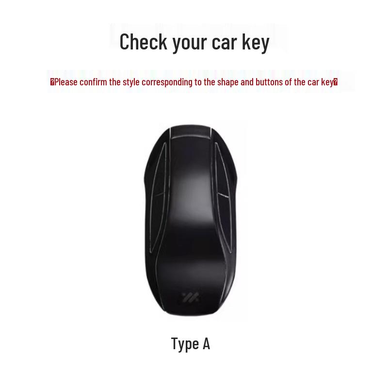 Zhiji L7 Key Cover: Suede LS7 Car Key Case with Buckle, Unisex Interior Accessory