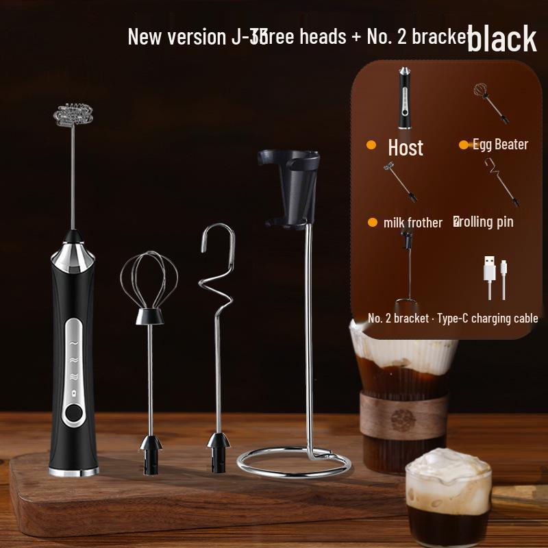 Portable Rechargeable Handheld Electric Milk Frother & Coffee Mixer