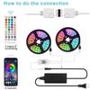 40 Keys LED Strip Dimmer Controller Intelligent App Voice Control Bluetooth Music Colour Dimmer Controller Double Head