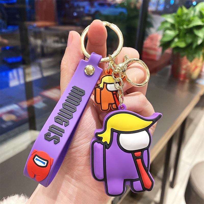 Uroczy breloczek Among Us Silikonowy Kreskówkowy Akcesorium Idealne Na Prezent I Do Kolekcjonowania