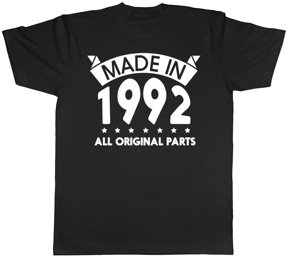 Made in 1992 All Original Parts Birthday Mens Short Sleeve T-Shirt XXXXL