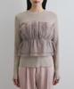 Knit Pullover Light Knit Bustier Docking Pullover for Black Maine [BIS] [Washable] Women, (01)