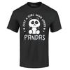 Just A Girl Who Loves Pandas Panda Bear T-shirt Just a Girl Shirts