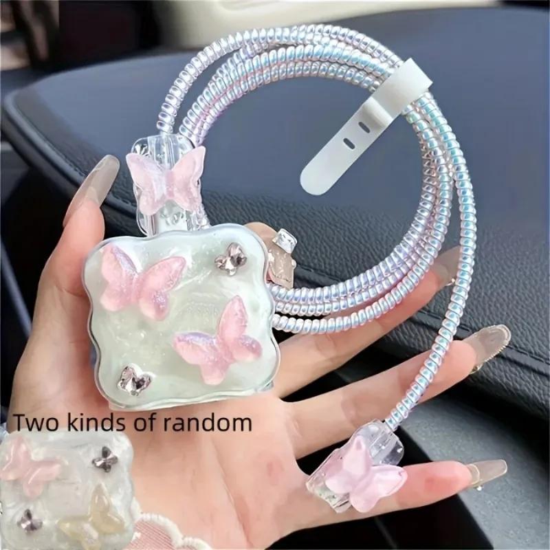 Butterfly Charger Protective Case Cable Protector For iPhone 18W/20W Fast Charging Cable Data Anti-break Charger Protective Rope