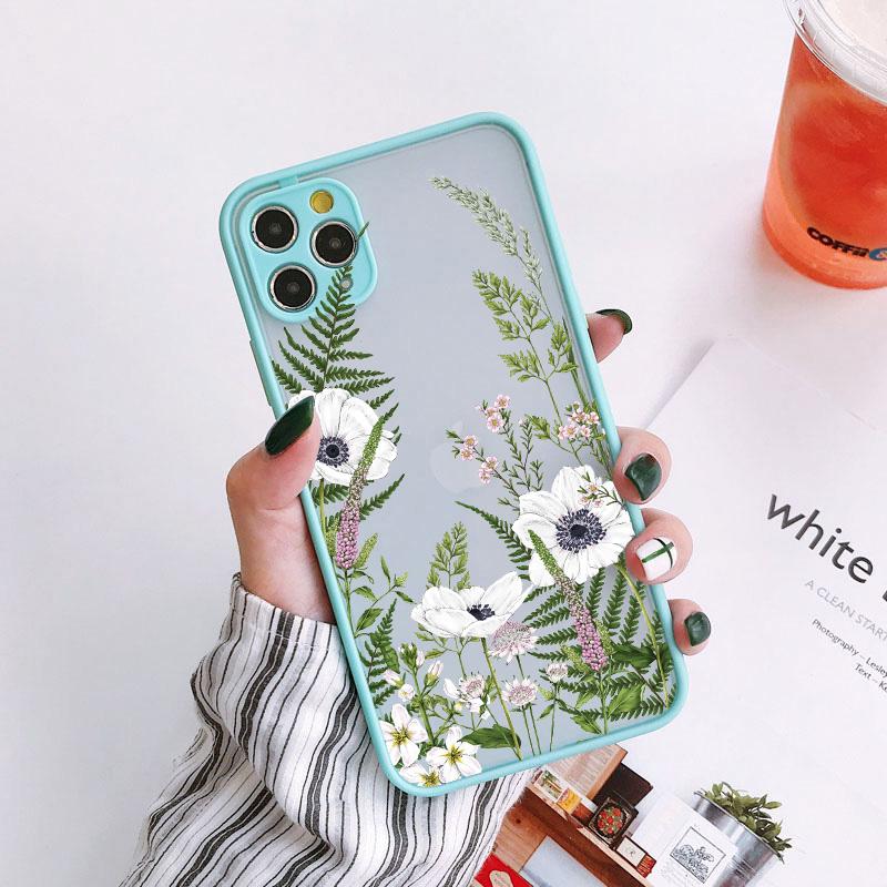 Retro Flower Bud Phone Case for Iphone 16 11 12 13 14 Pro Max 15 Plus Meticulous Plant for Iphone X XS XR 7 8 Plus Back Covers
