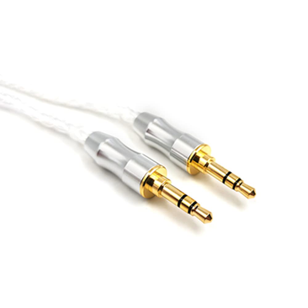 5N Pure Silver Replacement Headphone Cable To for and Also Compatible with Vivabo and (3.5mm 3.5mm) MDR-1A, 1000XM3, 1000XM4, 1000XM5, MDR-XB950BT,