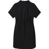FILA Fashion College Style Casual Mid Waist Slim Straight Short Sleeve Dress Women dresses Black F11W327311FBK