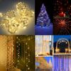 3M USB LED Lichterkette Vorhang Lichter Girlande für Neujahr Feiertagsparty Hochzeit Geburtstag Schlafzimmer Weihnachten Zuhause Feston Dekoration