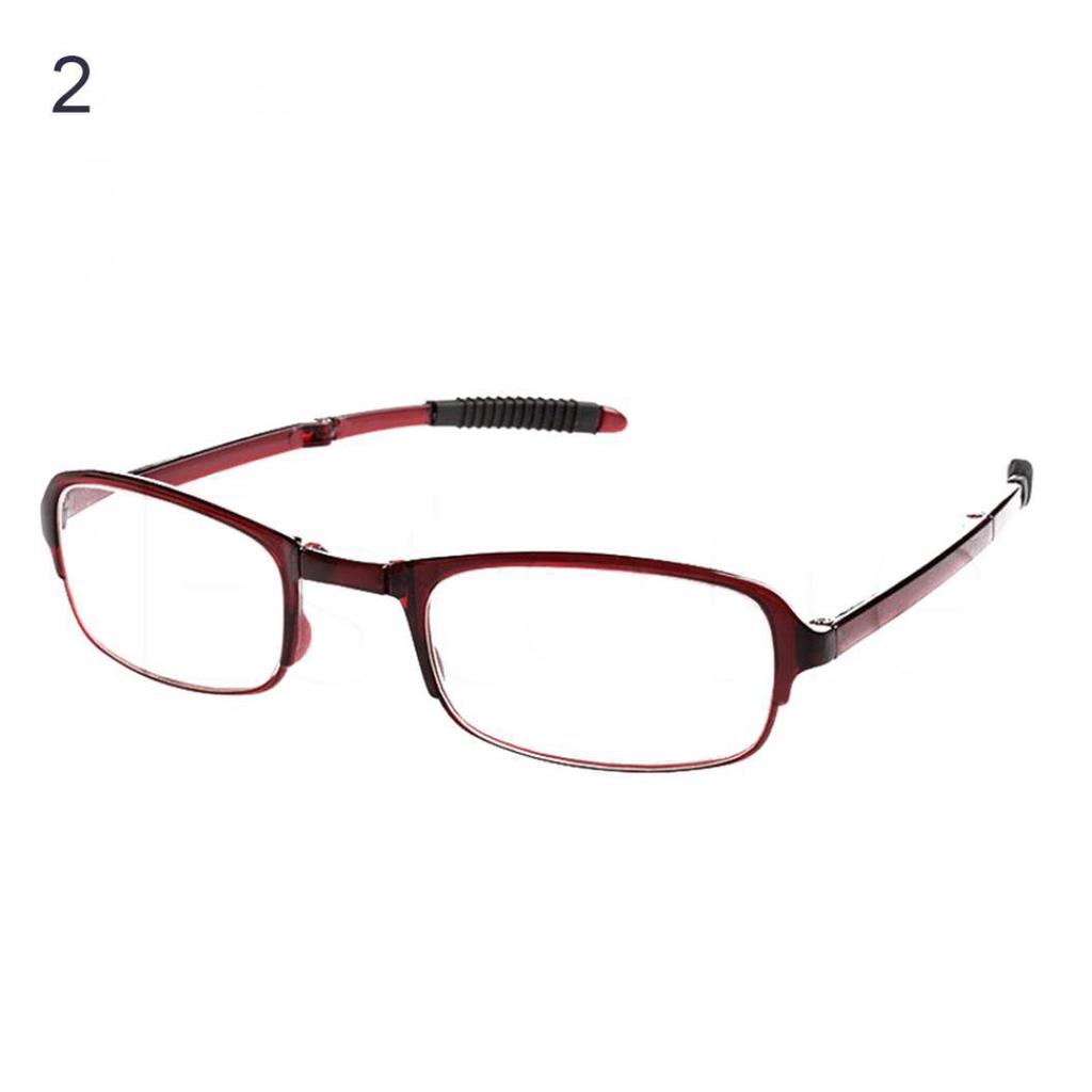 Foldable Unisex Reading Glasses +1 +1.5 +2 +2.5 +3 +3.5 +4.0 with Storage Case