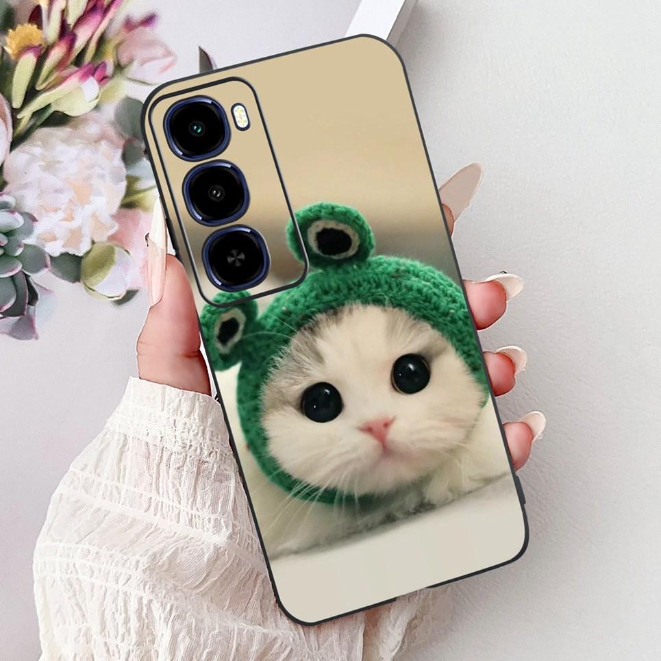 Cool Dragon Lion Tiger Cartoon 2D Printed Pattern Casing For Itel City 100 City100 Case Soft Silicone Black Back Cover Landscape