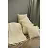Handmade Natural Organic Cotton Authentic 5 Piece Set / 4 Pieces Cushion Cover and 1 Piece 45x140cm Runner