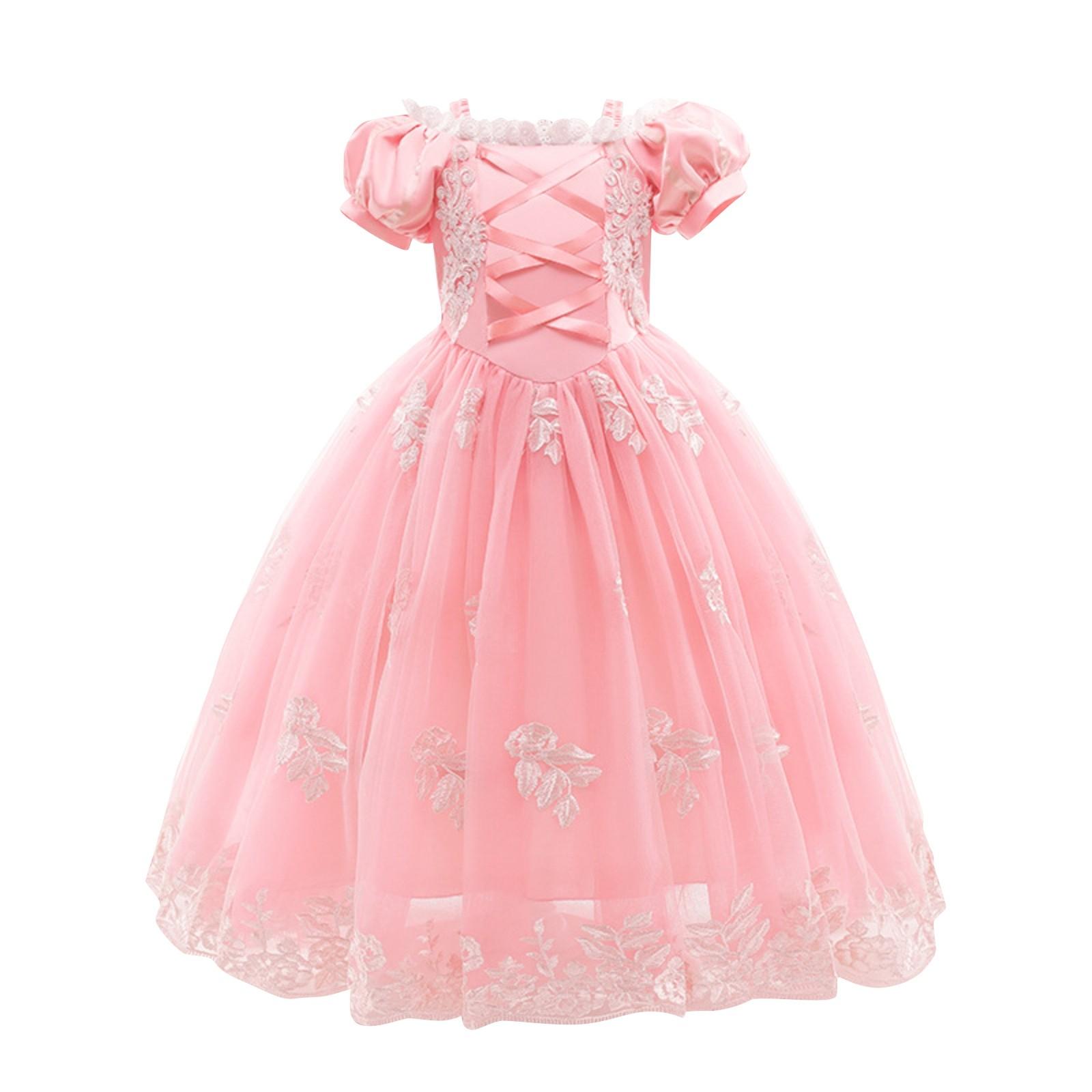 

7 шт./компл., аксессуары, детские костюмы для косплея, платья для ролевых игр в стиле аниме, одежда для выступлений, праздничные костюмы 150 розовый