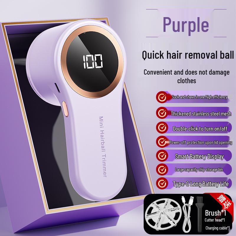 Rechargeable Digital Fabric Shaver with Display