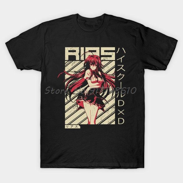 Men t-shirt Rias Gremory  High School DxD   Anime Shirt Tshirt Women T Shirt Men Cotton Tees Streetwear Harajuku