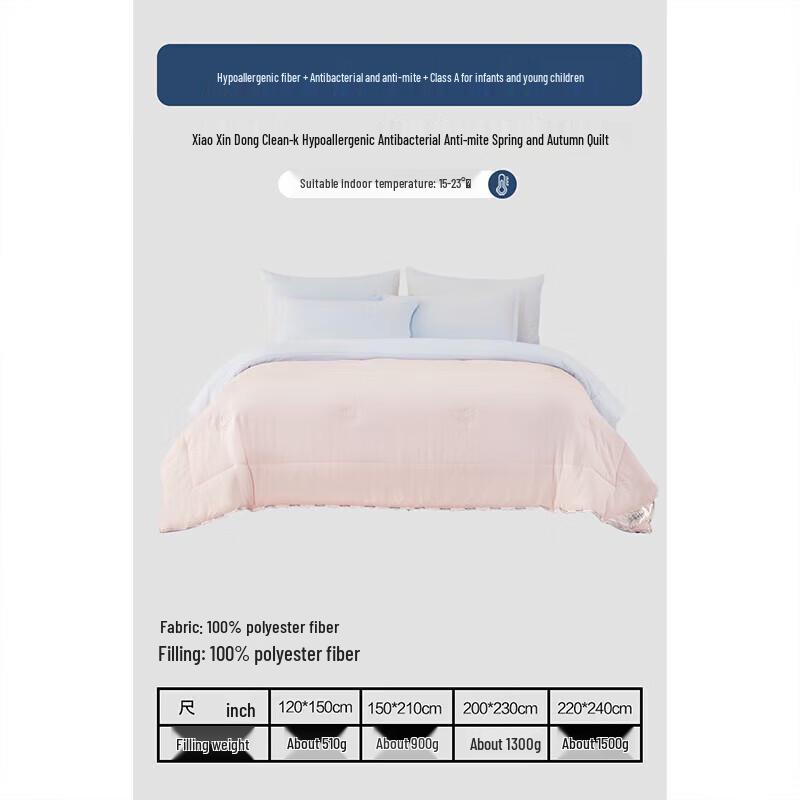 Mercury Home Textiles Class A Anti-Mite Hypoallergenic Fiber Duvet