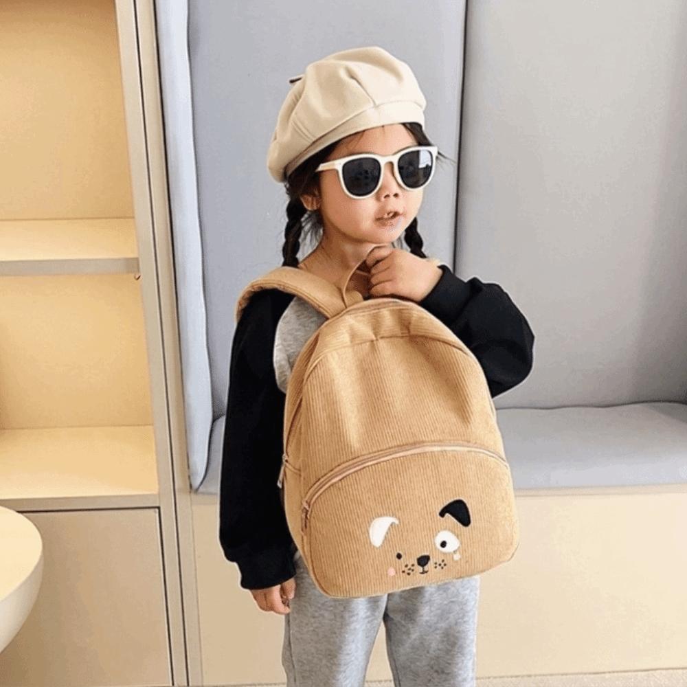 Cartoon Children Backpack Dog Students School Bag Soft Animal Shoulder Bag Outdoor