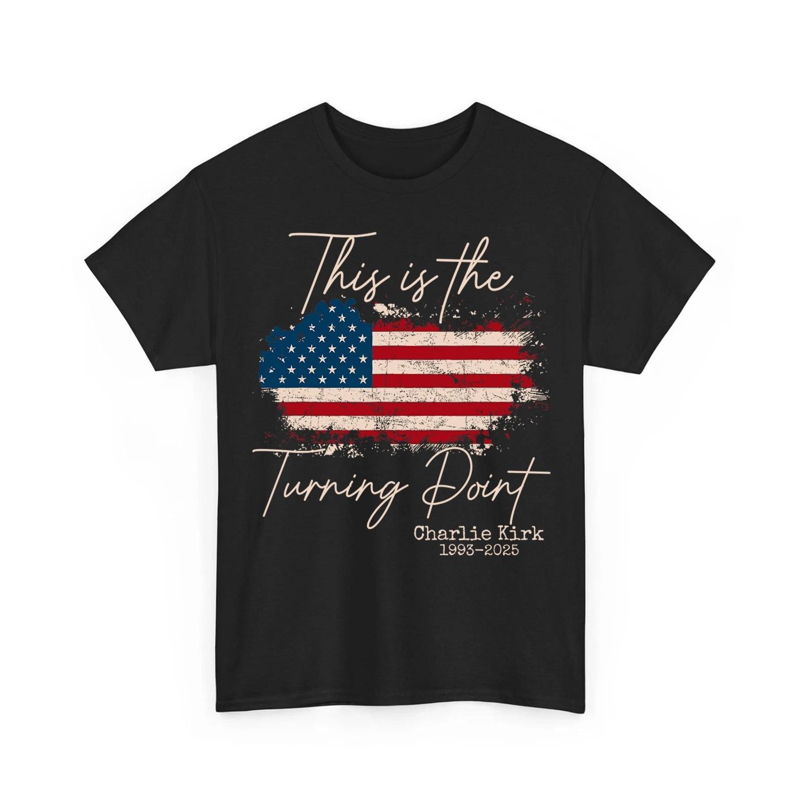 Футболка Чарли Кирка, Это Поворотный Момент Мотивационная Унисекс Футболка M