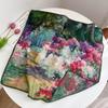 Summer new double-sided velvet scarf air-conditioned room with shawl women travel photo thin sunscreen 61 small square scarf