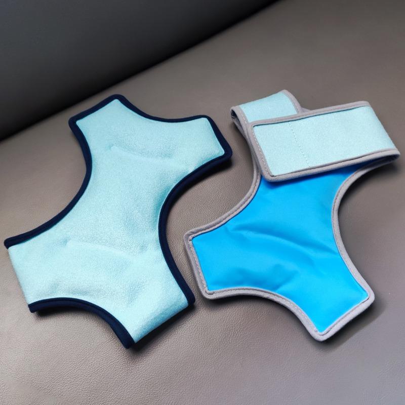 New Reusable Blue Ankle Ice Pack Hot Cold Compress Gel Bag Adjustable Strap for Sports Yoga Sprains Pain Relief Injury Recovery