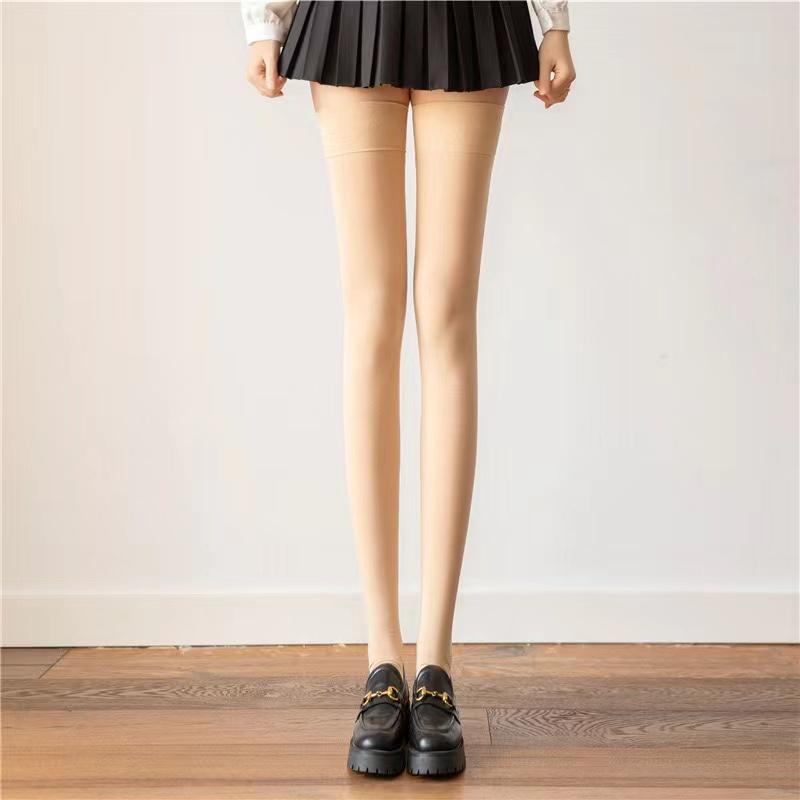 Long Tube Over The Knee Socks Velvet High Elasticity Uniform White Anti-slip Slim Velvet Thigh Ladies Girls Height 190cm Stoki Practical Use