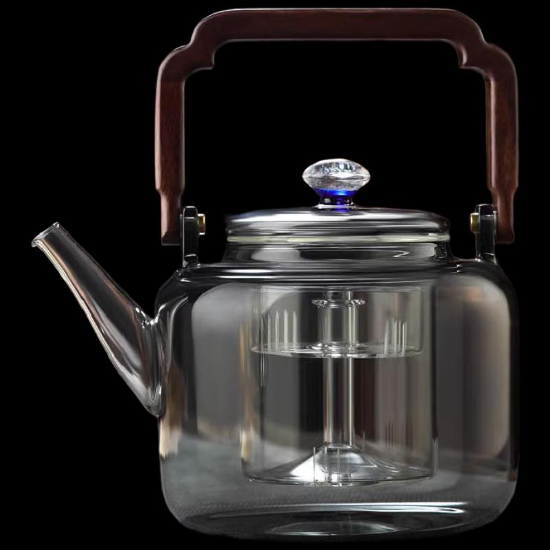 Nufeng High Borosilicate Glass Teapot with Starry Sky Lid