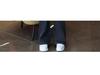 Velvet-Enhanced Thick Denim Flare Pants: High-Waisted, Double-Button Style for Women - 2025 Autumn/Winter Trendy Fashion.