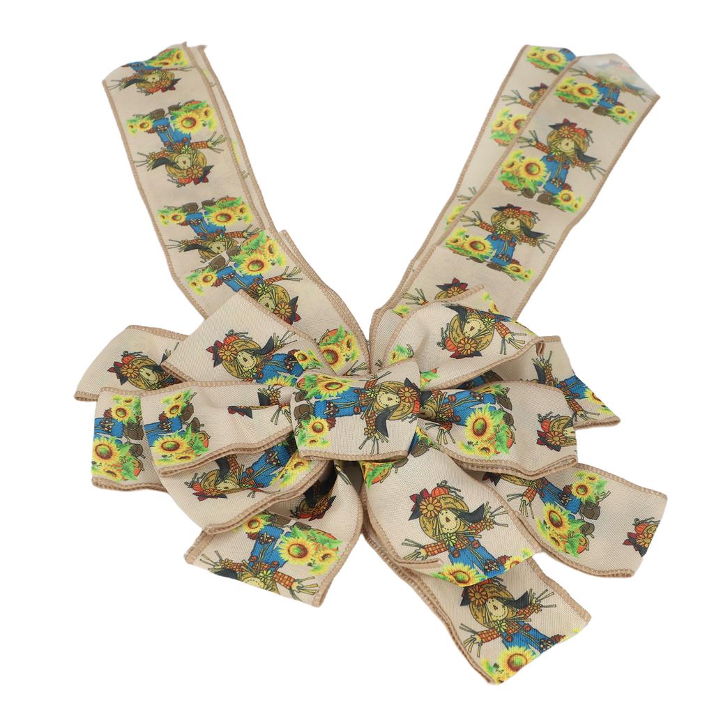 Fall Wreath Bow Fall Thanksgiving Bows Decor for Farm Home Present Wrapping Decoration