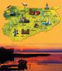 Warmia and Masuria. Laminated Map of Tourist Attractions. Wyd. 2025.  Compass