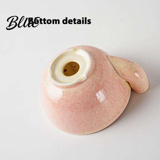 Stylish Kitchen Counter Accessories Berry Swirl Draining Bowl with Silicone Pad Ceramic Retro Kiln Fruit Washing for Fired Colander Compact Strainer